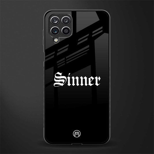 sinner back phone cover | glass case for samsung galaxy a22 4g