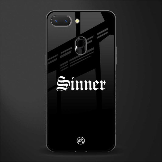 sinner glass case for oppo a5 image