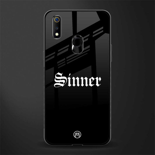 sinner glass case for realme 3 image