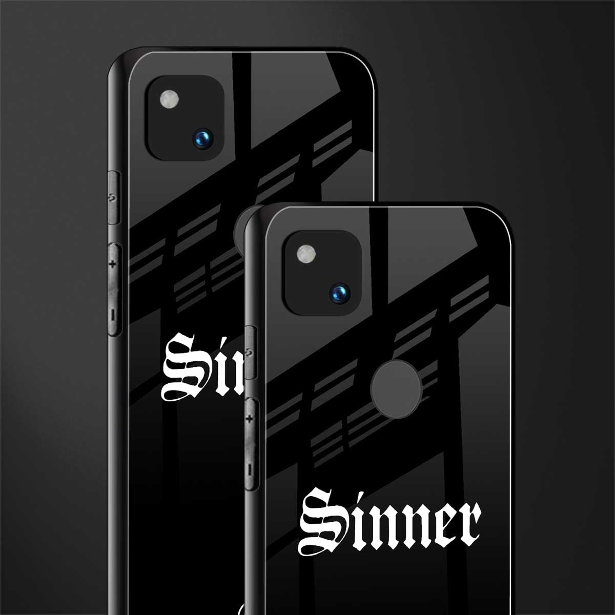 sinner back phone cover | glass case for google pixel 4a 4g