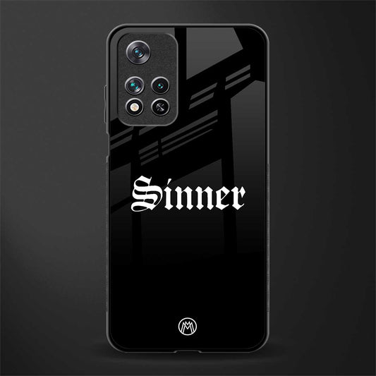 sinner glass case for poco m4 pro 5g image