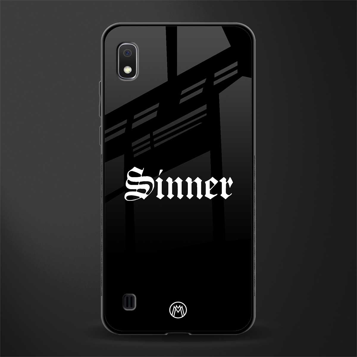 sinner glass case for samsung galaxy a10 image