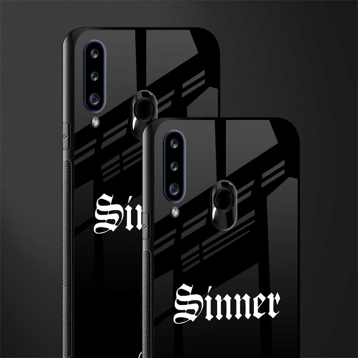 sinner glass case for samsung galaxy a20s image-2