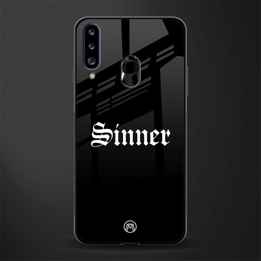 sinner glass case for samsung galaxy a20s image