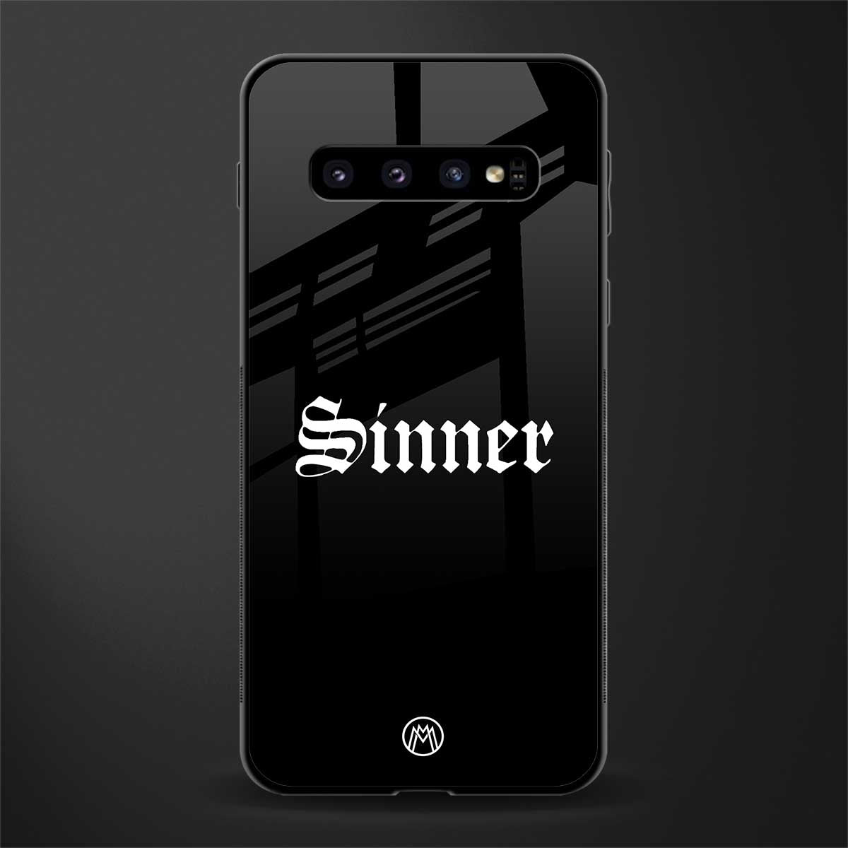 sinner glass case for samsung galaxy s10 plus image