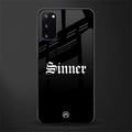 sinner glass case for samsung galaxy s20 image