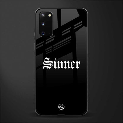 sinner glass case for samsung galaxy s20 image