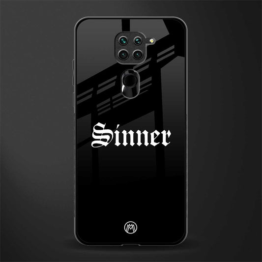 sinner glass case for redmi note 9 image