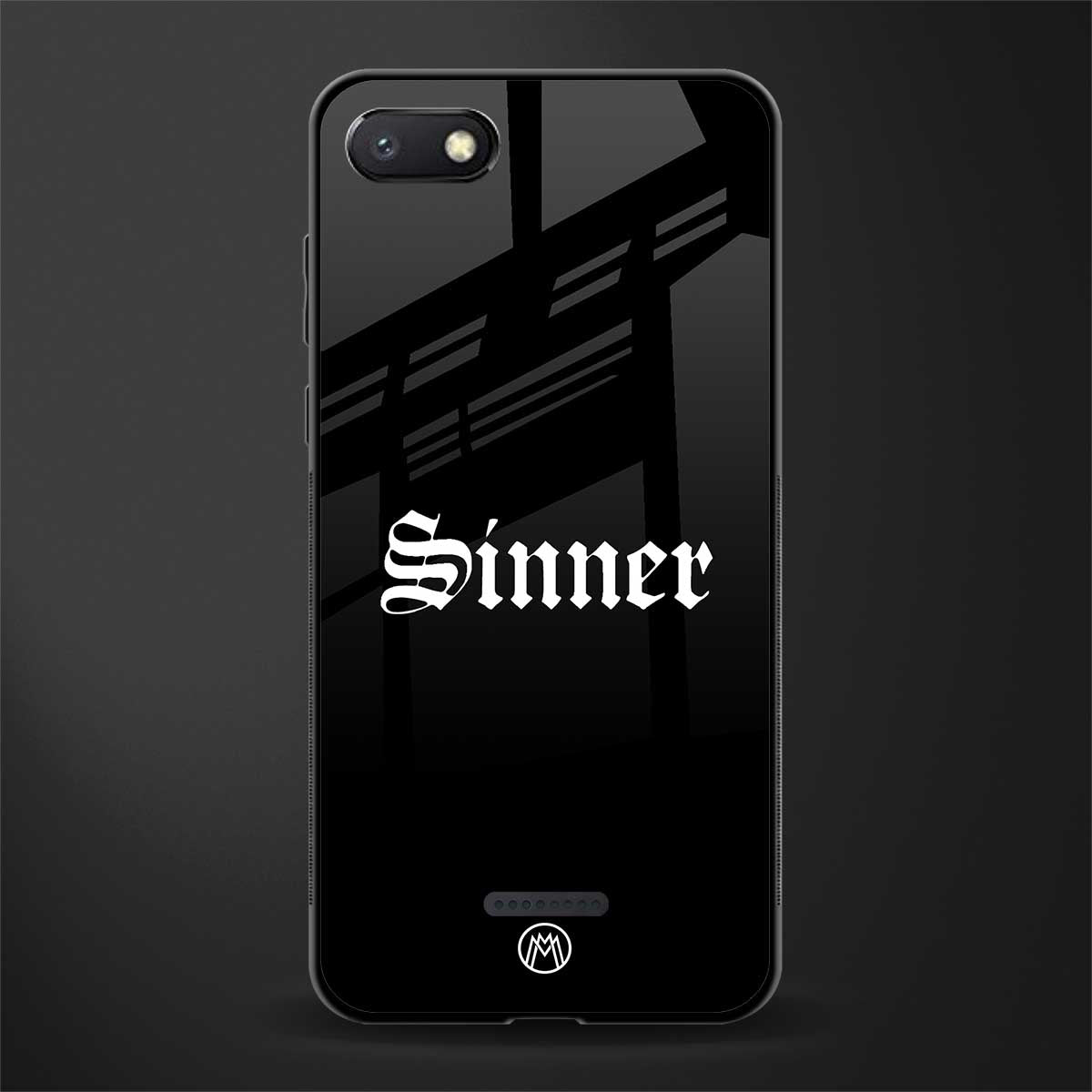 sinner glass case for redmi 6a image