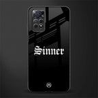 sinner glass case for redmi note 11 pro image