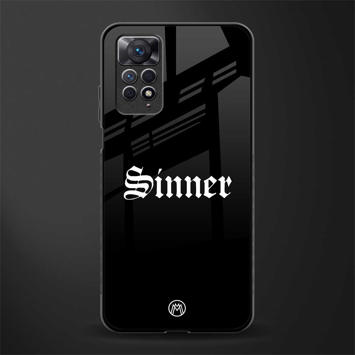 sinner glass case for redmi note 11 image