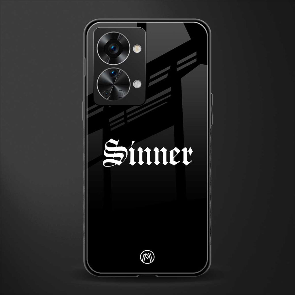 sinner glass case for phone case | glass case for oneplus nord 2t 5g