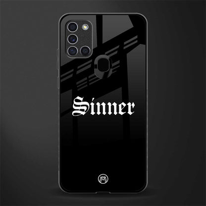 sinner glass case for samsung galaxy a21s image