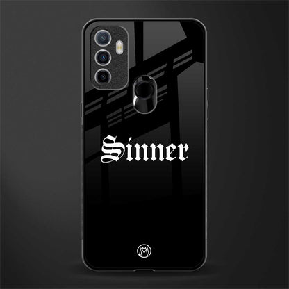 sinner glass case for oppo a53 image