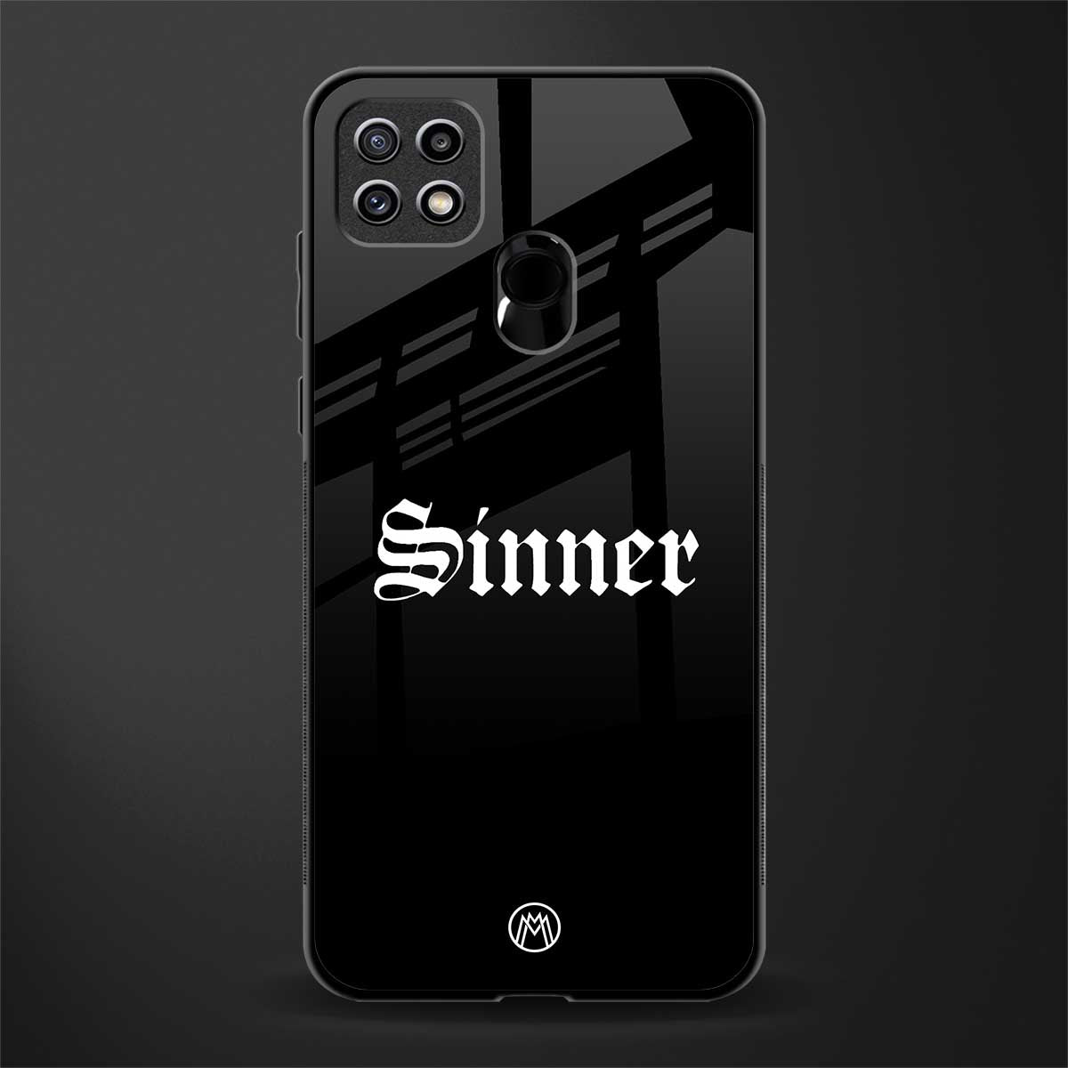 sinner glass case for oppo a15 image