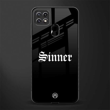 sinner glass case for oppo a15 image