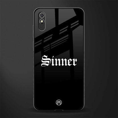 sinner glass case for redmi 9i image