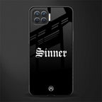 sinner glass case for oppo f17 pro image