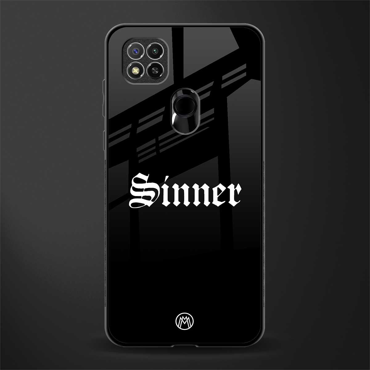 sinner glass case for redmi 9c image
