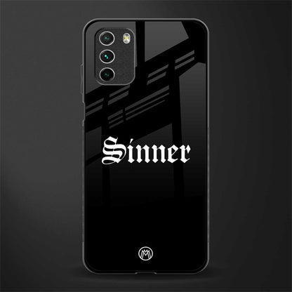 sinner glass case for poco m3 image