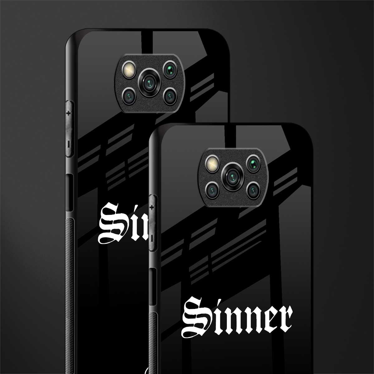 sinner glass case for poco x3 image-2