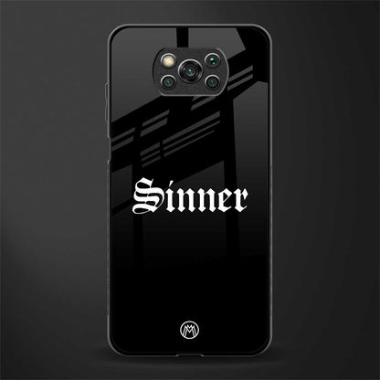 sinner glass case for poco x3 pro image