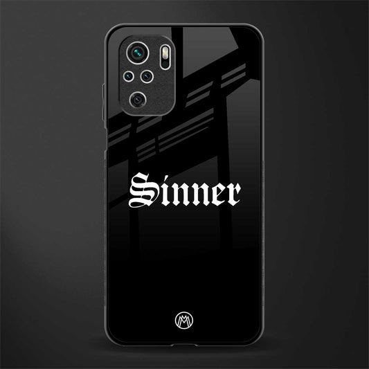 sinner glass case for redmi note 10 image