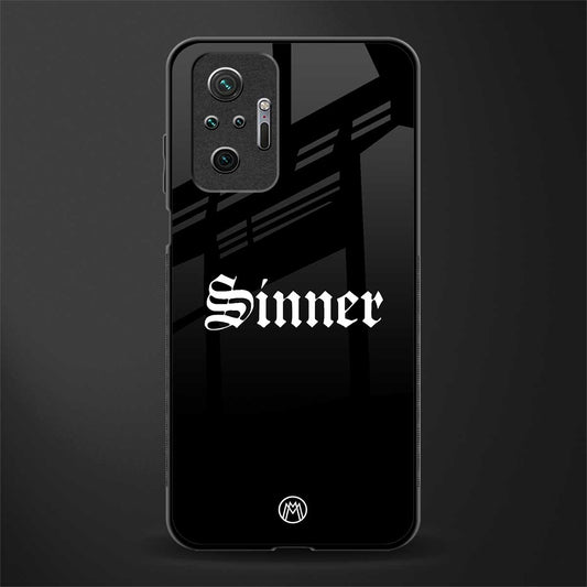 sinner glass case for redmi note 10 pro image