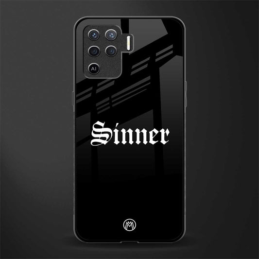 sinner glass case for oppo f19 pro image