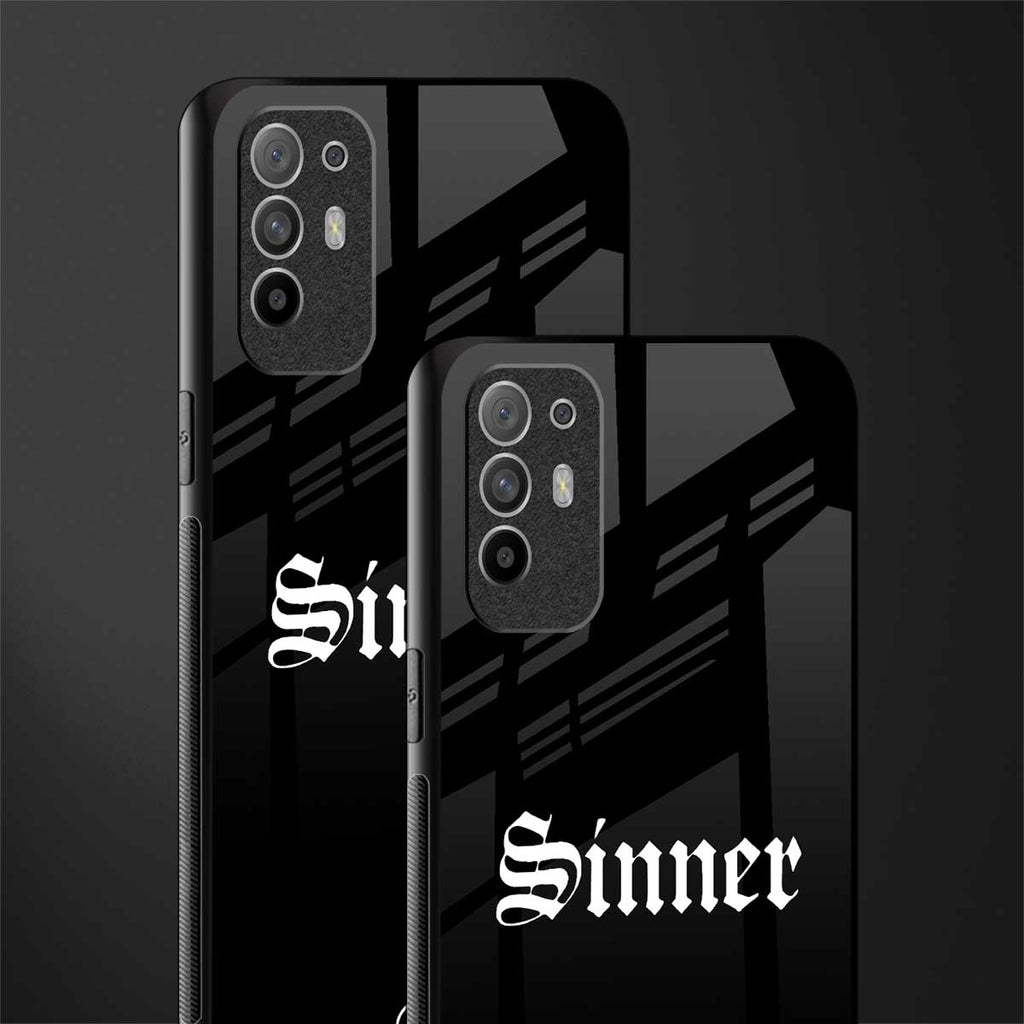 sinner glass case for oppo f19 pro plus image-2