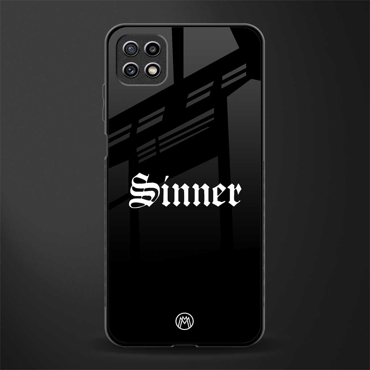 sinner glass case for samsung galaxy a22 5g image