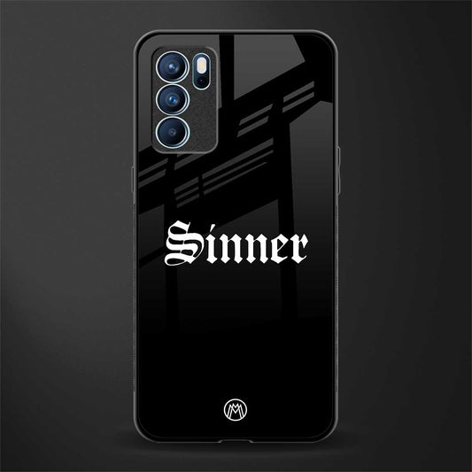 sinner glass case for oppo reno6 5g image