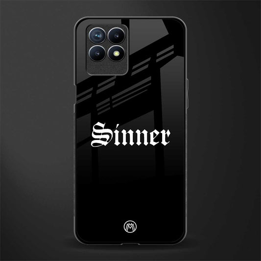 sinner glass case for realme 8i image