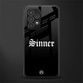 sinner back phone cover | glass case for samsung galaxy a23