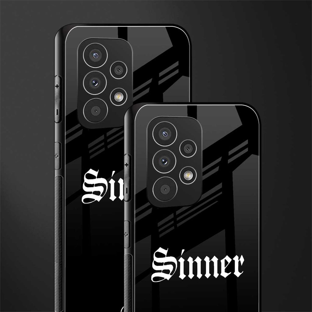 sinner back phone cover | glass case for samsung galaxy a73 5g