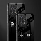 sinner back phone cover | glass case for samsung galaxy a73 5g