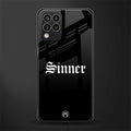 sinner back phone cover | glass case for samsung galaxy m33 5g