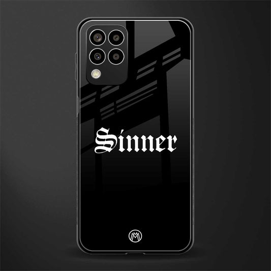 sinner back phone cover | glass case for samsung galaxy m33 5g