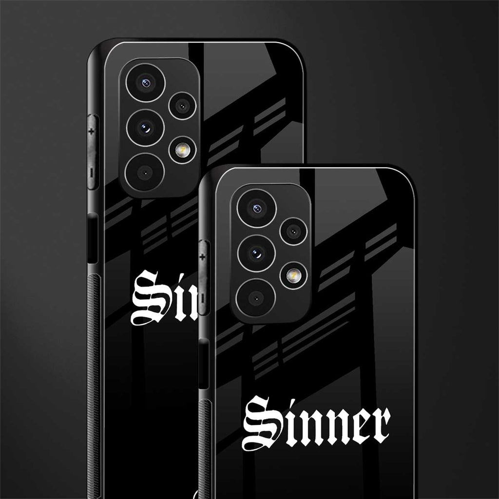 sinner back phone cover | glass case for samsung galaxy a13 4g