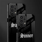 sinner back phone cover | glass case for samsung galaxy a13 4g