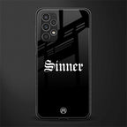 sinner back phone cover | glass case for samsung galaxy a13 4g