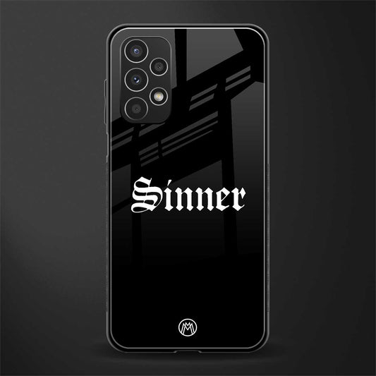 sinner back phone cover | glass case for samsung galaxy a13 4g