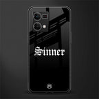 sinner back phone cover | glass case for oppo f21 pro 4g
