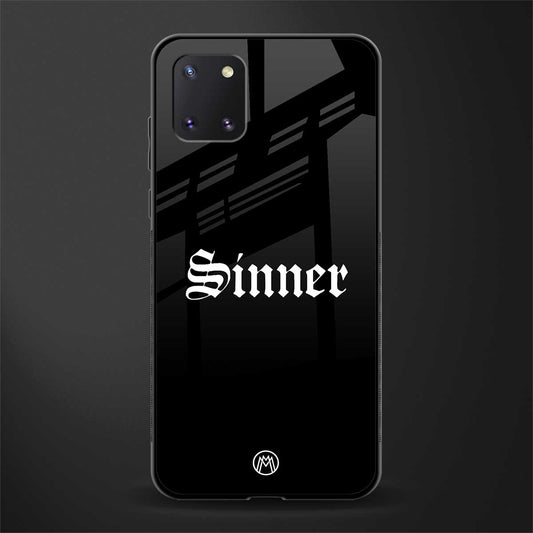 sinner glass case for samsung a81 image