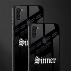 sinner glass case for samsung a11 image-2