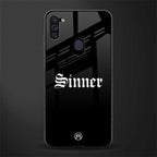 sinner glass case for samsung a11 image