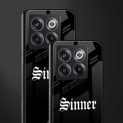 sinner back phone cover | glass case for oneplus 10t