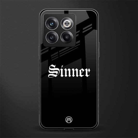 sinner back phone cover | glass case for oneplus 10t