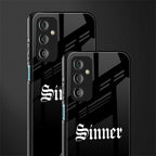 sinner back phone cover | glass case for samsung galaxy f23 5g