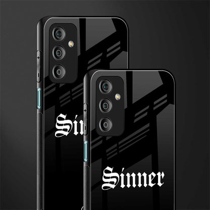 sinner back phone cover | glass case for samsung galaxy f23 5g